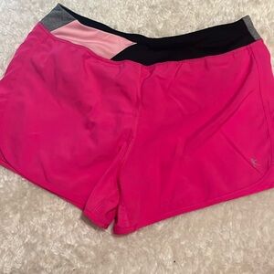Daskin Now Girls Pink running shorts, with liner. Size: XL (14-16)